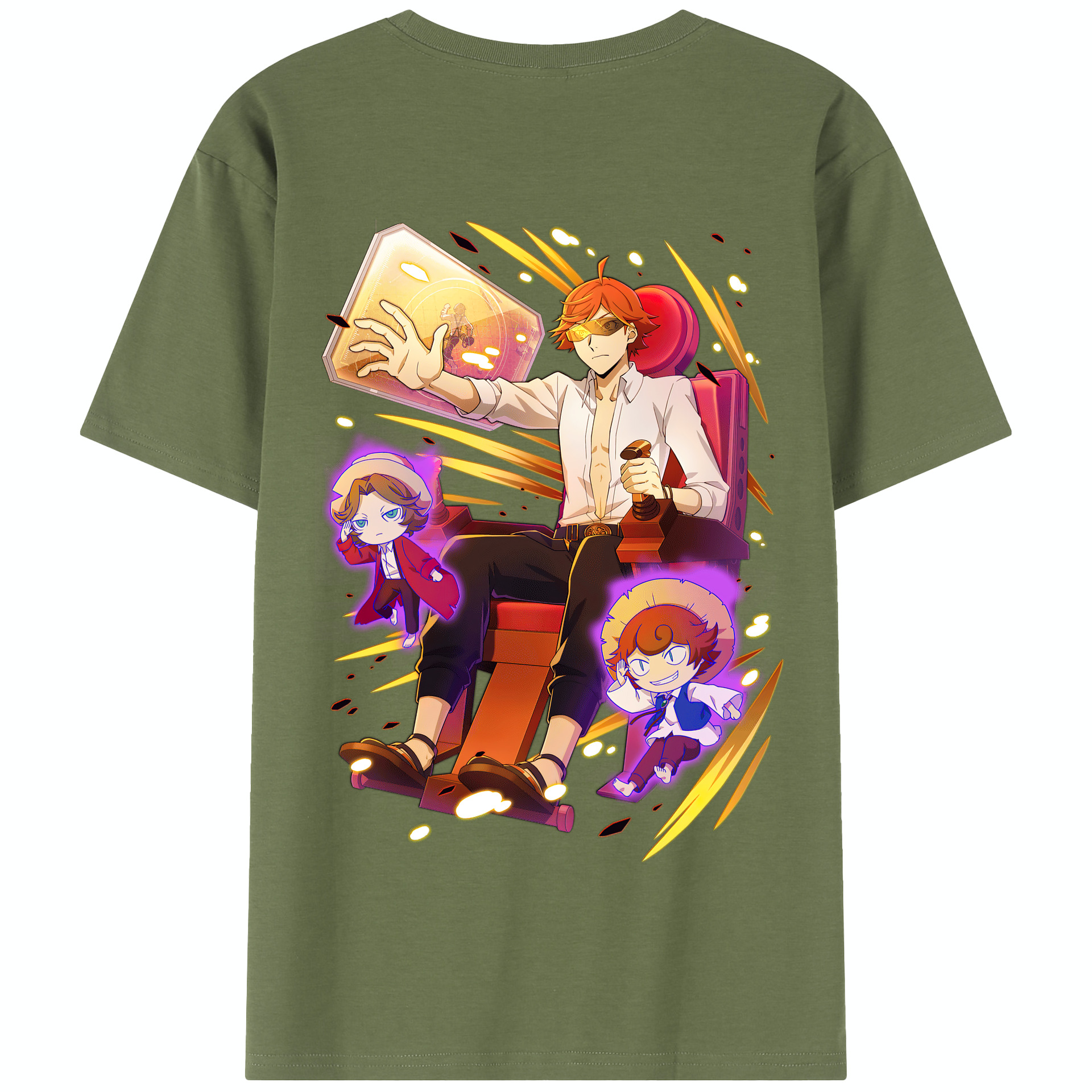 （画像用） 文豪ストレイドッグス Bungo Stray Dogs 綿100％半袖Tシャツ（背面プリント）